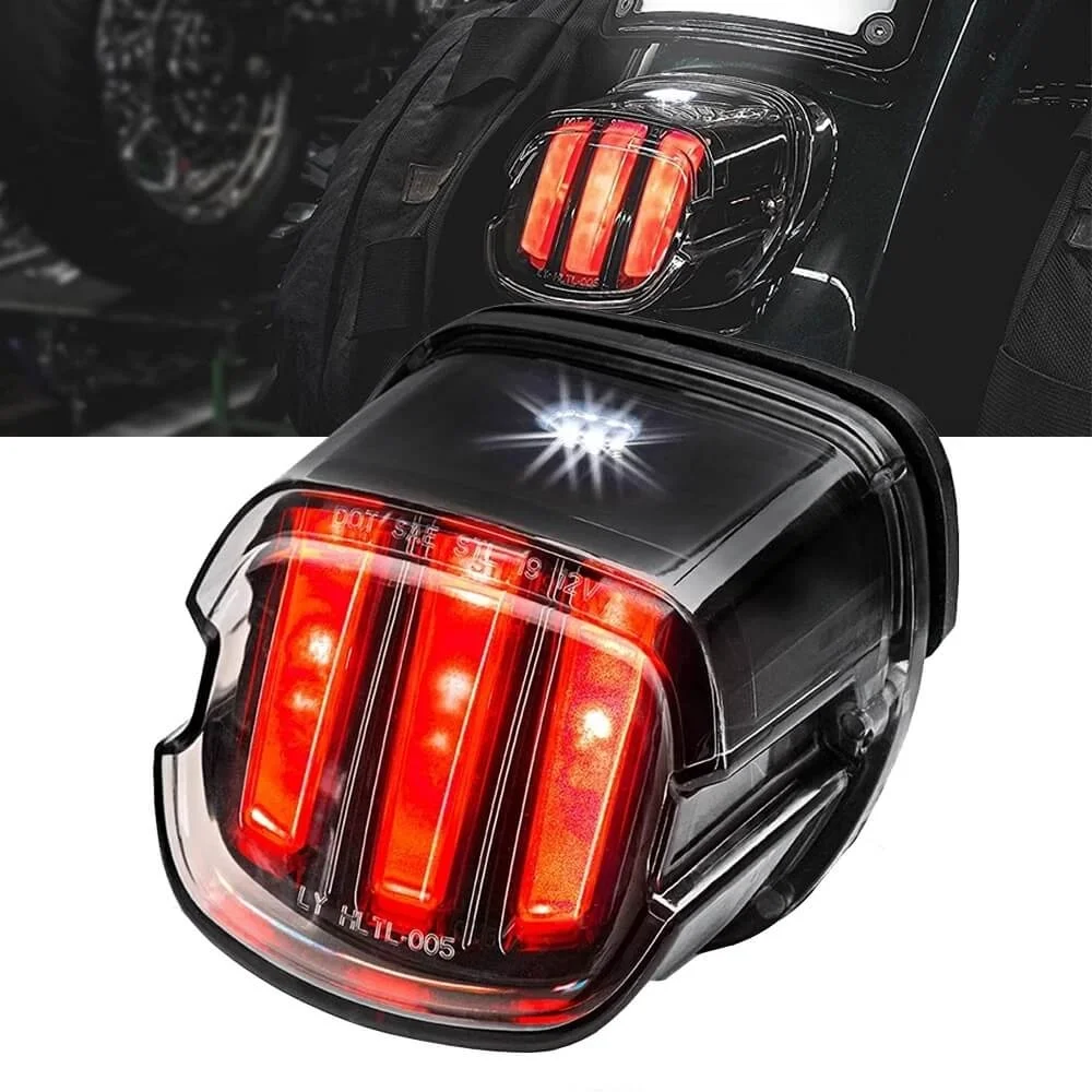 

LED Rear Brake Lights Motorcycle Led Running Tail Lamp for Harley Sportster XL883 1200 Fatboy Softail Touring Road King, DOT
