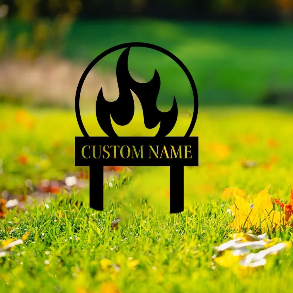 Elegant Custom Metal Garden Stakes Perfect for Beautifying Lawns Patios Hassle Free Decorative Gift for Outdoor Spaces