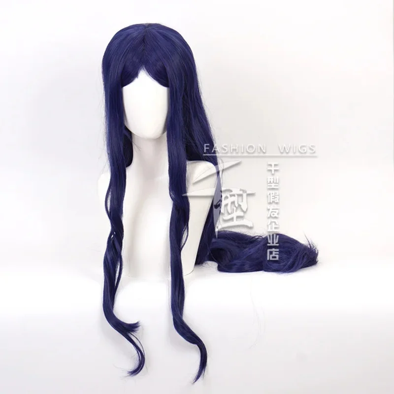 

NewGame Danganronpa V3: Killing Harmony Shirogane Tsumugi Косплей Парики для ролевых игр Хэллоуин Косплей Темно-синий цвет Длинный парик20