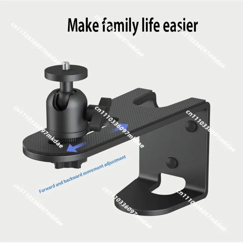Adjustable projector bracket, hanging bracket, wall-mounted flip-chip tray, 360-degree rotating hanger