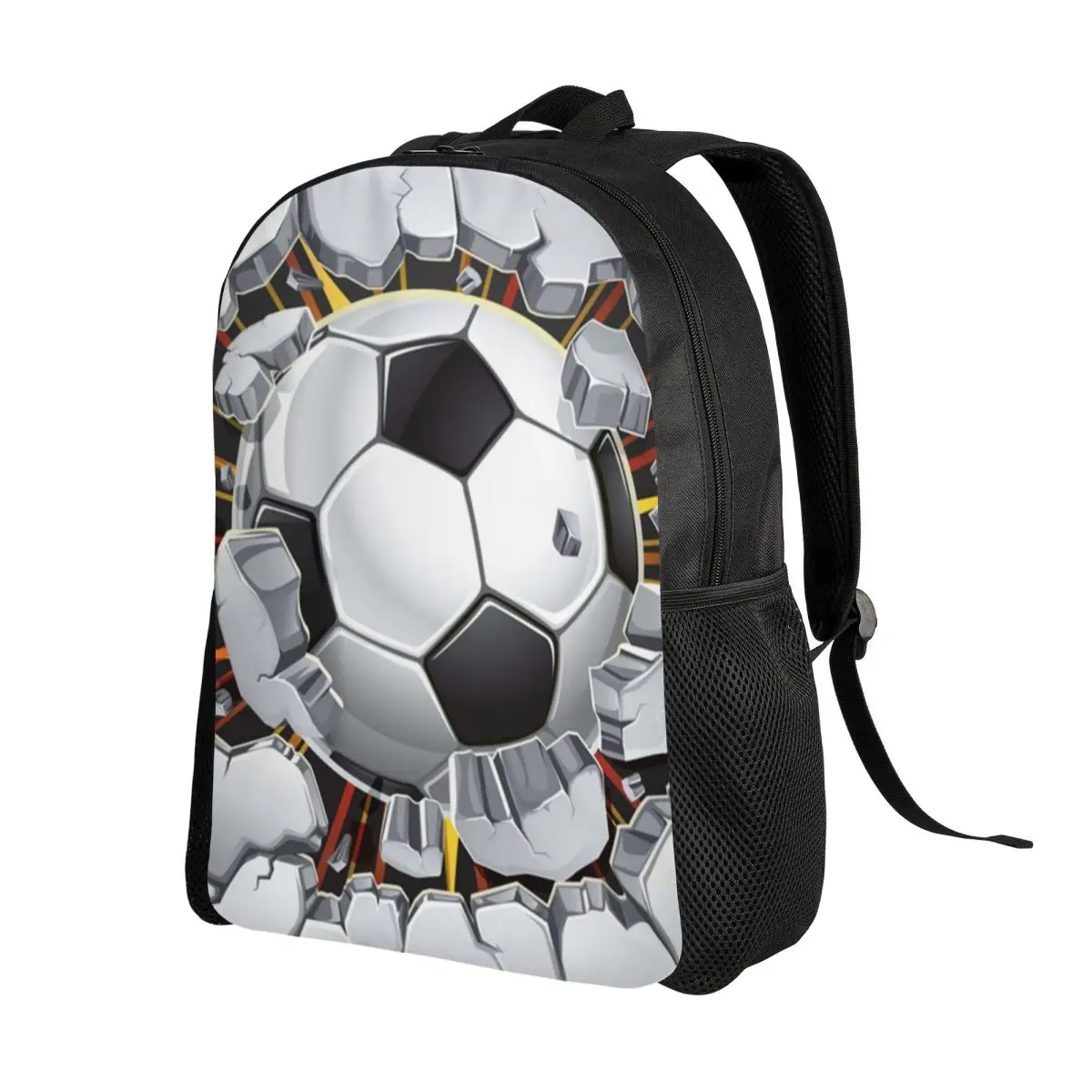 Custom 3D Print Soccer Balls Lover Football Backpack for Girls Boys Sports Gift College School Travel Bags Women Men Bookbag