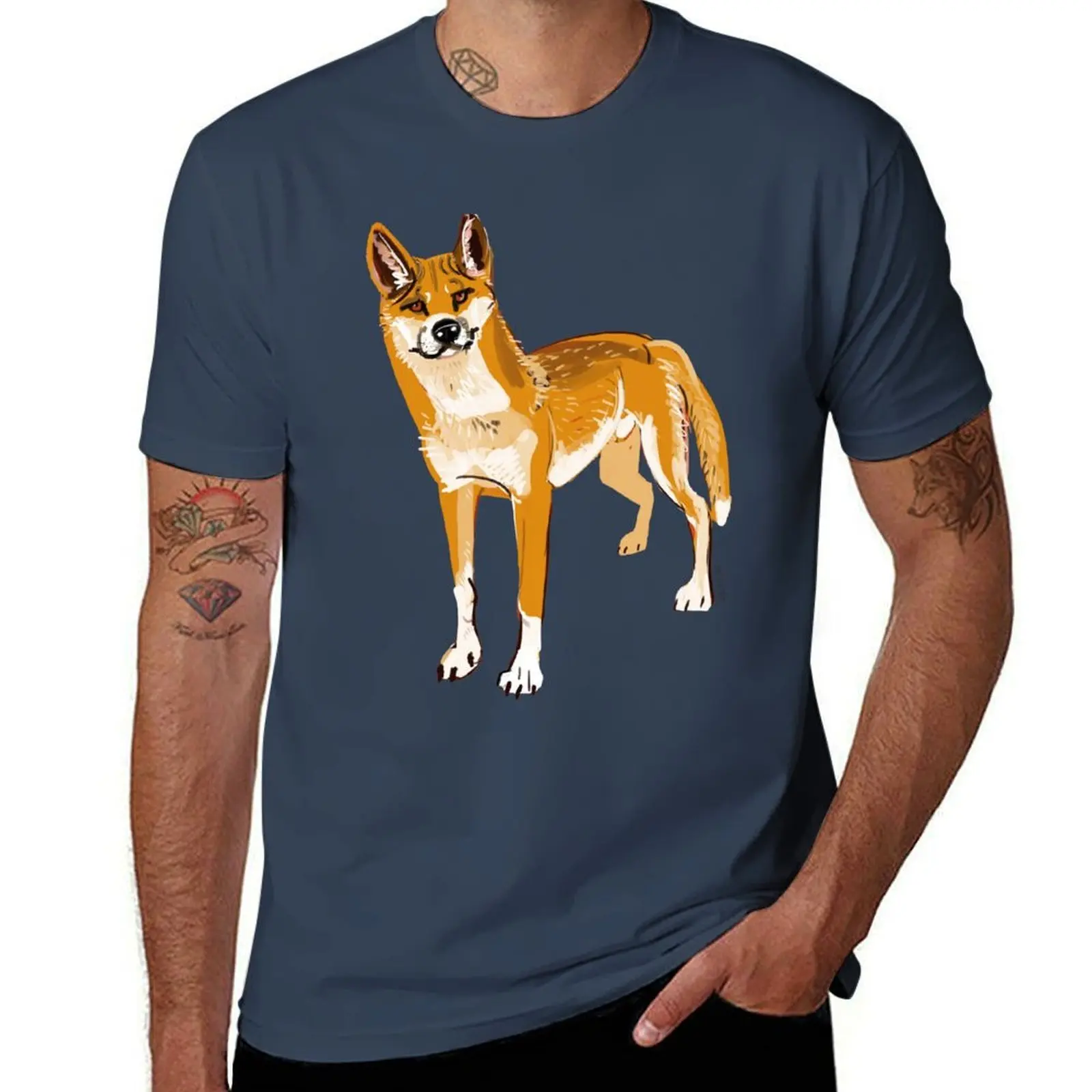 

Ginger desert dingo T-Shirt Classic Graphic Short Sleeve Top