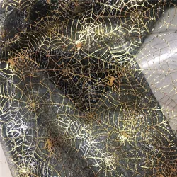 Spider web Tulle Fabric Organza Sewing Halloween Costume Hat Cloak Ghost Festival Decorations DIY Clothing Toy Accessories