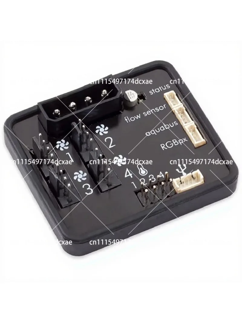 4 Channel Fan Controller Hub RGBpx LED Splitter for PC Water Cooling
