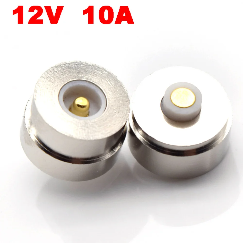 1set High Current 10A Circualr Shape Magnetic Pogo Pin Connector 2/3/4/6 Pole Male Female Probe DC Power Charging Round Profile