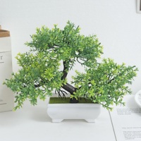Bonsai Small Tree Artificial Plastic Flower Plants Pot Garden Fake Plant Arrangement Ornaments Room Home Table Decoration