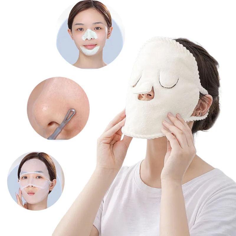 5 pz Strumenti per la rimozione dell'acne comedone Set riutilizzabile impacco caldo asciugamano per il viso in acciaio inossidabile clip per l'acne brufolo ago strumenti per la cura della pelle