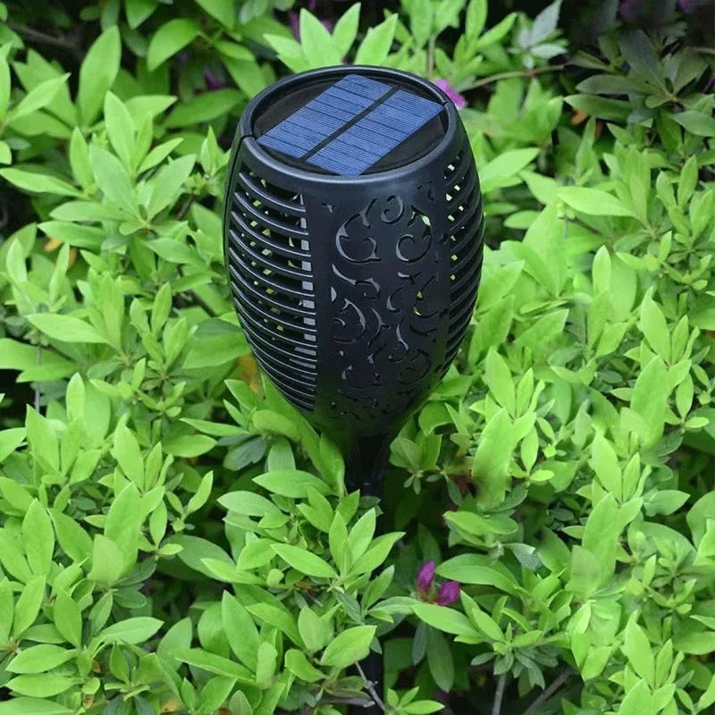 LED Solar Flame Light, Indução Tocha, Outdoor, Pátio, Jardim, Paisagem, Terra Inserir, Lawn Decoração