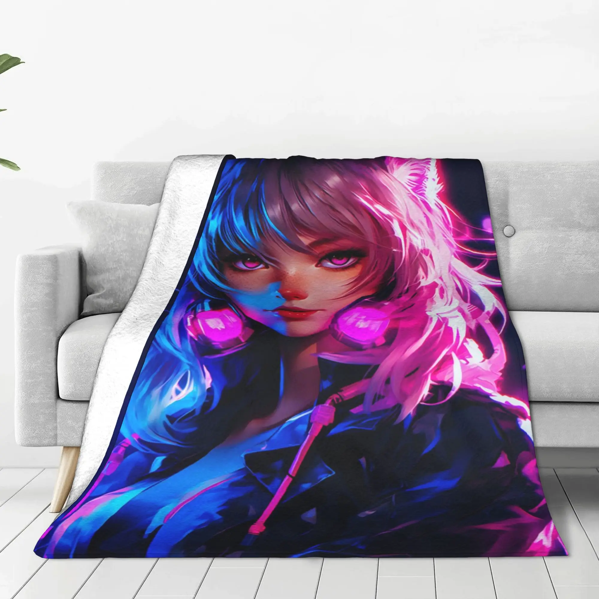 

Flannel Blanket Warm Soft Fluffy Adult Sofa Bed Throw Blanket for Living Room Comfortable Bedspread Outdoor Travel BL 106170