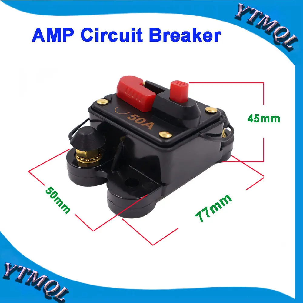 1PCS Waterproof 30/40/50/100/150/200A Manual Reset Circuit Breaker Switch 12V Car SUV Marine Boat Battery Isolator Disconnector