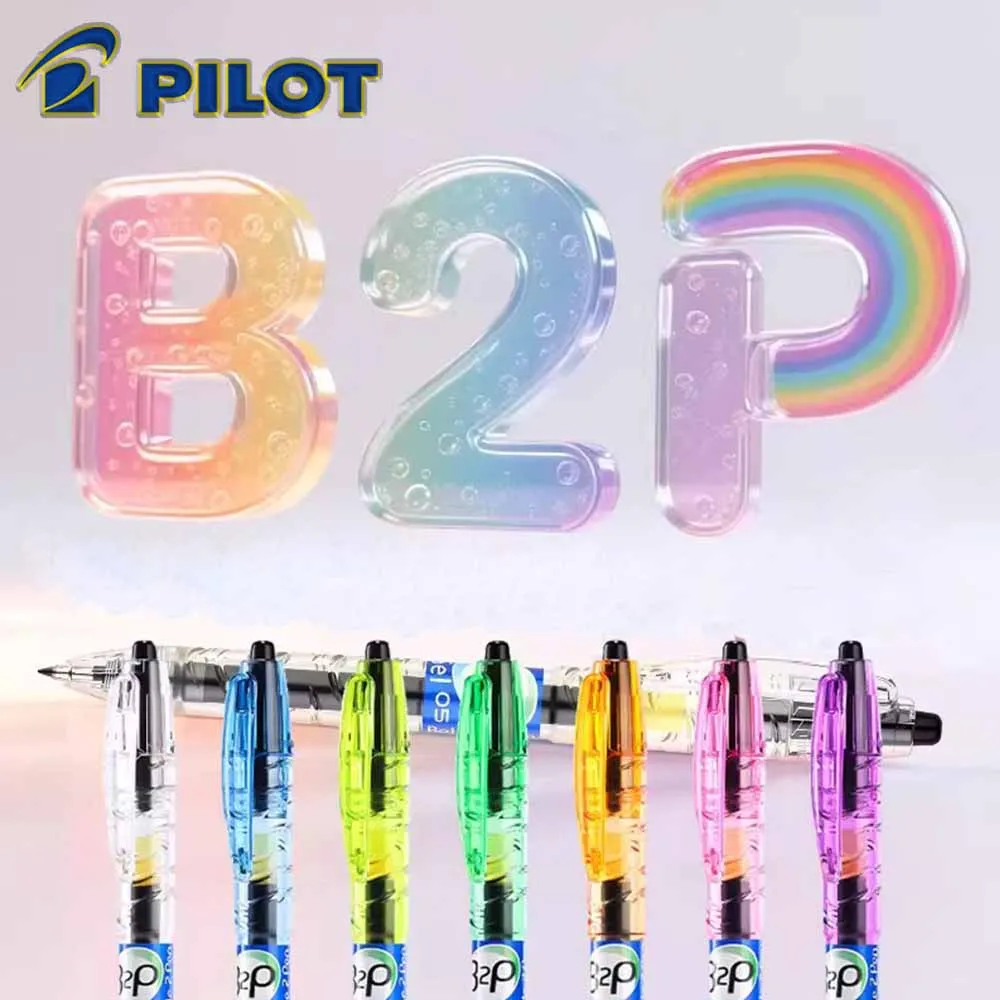 

8PCS/Set Japan Piolt Gel Pen BL-B2P 0.5mm Creative Bullet Head Signature Pen Press Type Back To School Kawaii Stationery