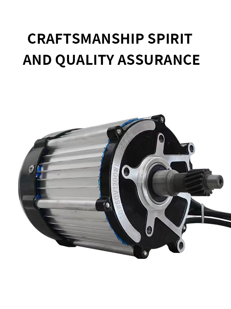 Brushless DC Motor 48V 1000W Three-Phase Permanent Magnet Construction Electric Tricycle Panel Mount Motor