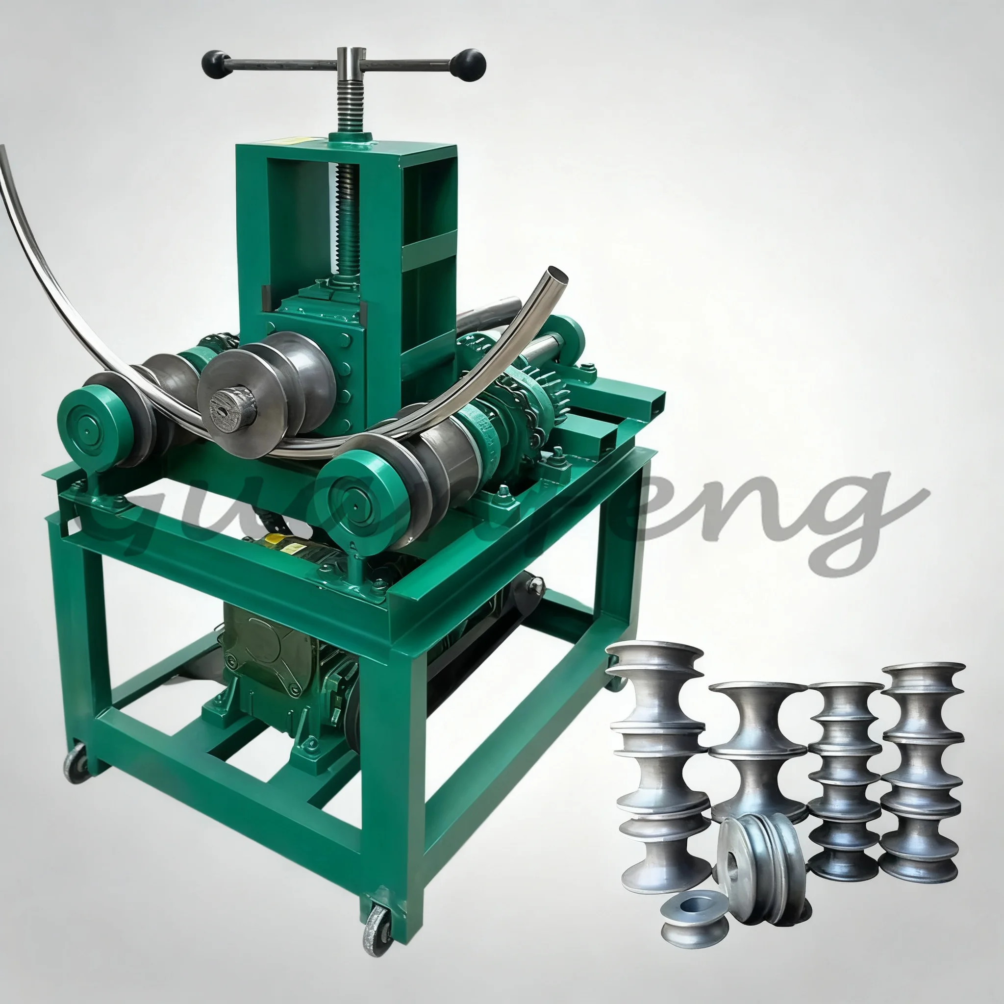 Vertical Electric Steel Rod Bending Machine, Stainless Steel Round Tube Bender for Metal Processing