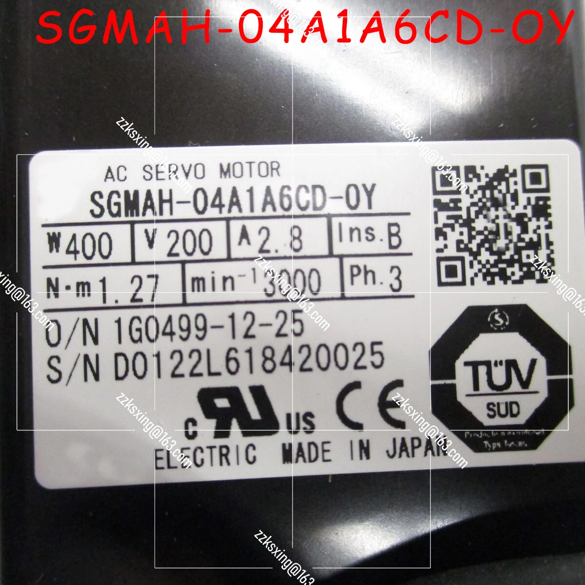 

Bran-new SGMAH-04A1A6CD-OY Original Servo Motor