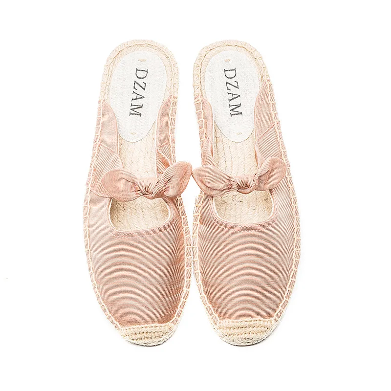 2020 new special rubber solid women espadrilles summer indoor slippers casual canvas shoes lightweight breathable slippers women