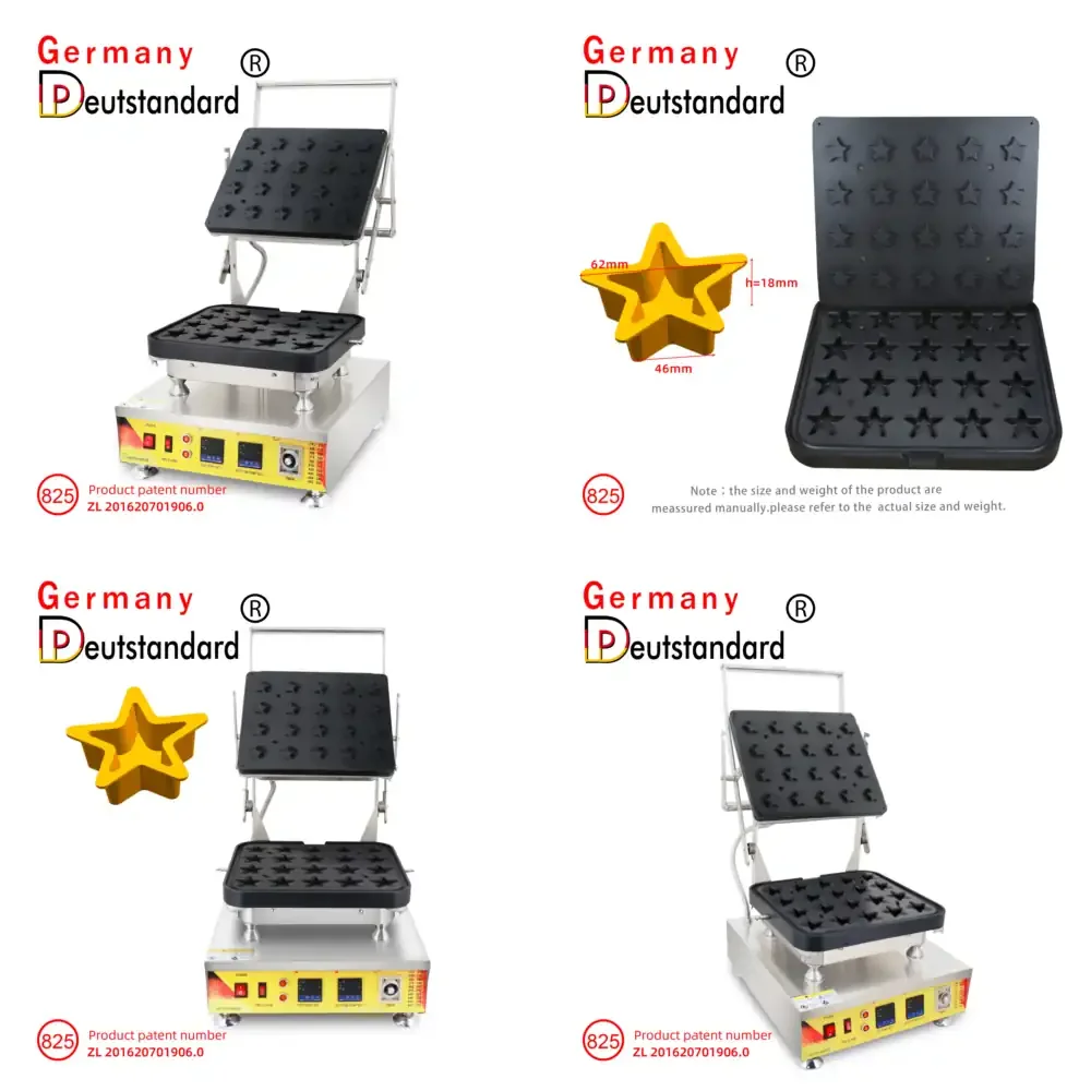 

NP-825 Commercial Waffle Maker Star Shaped Tart Machine
