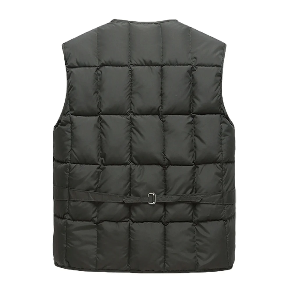 2021 New Cotton Warm Vest Man Winter With Many Pockets Male Sleeveless Jacket Men Fashion Zipper Pro Journalist Waistcoat WFY41