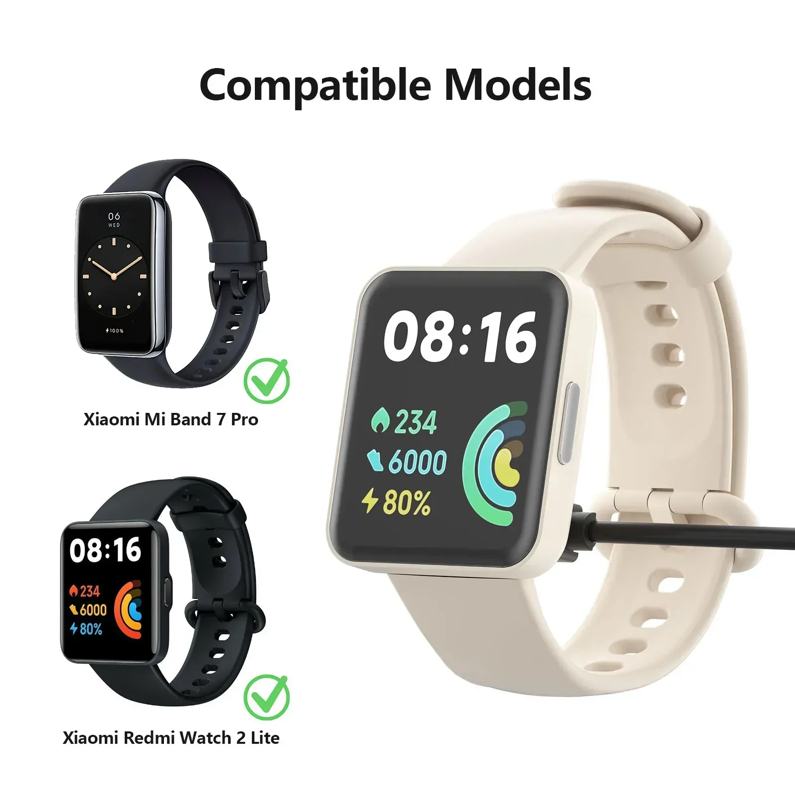 Magnetic Charging Cable for Xiaomi Mi Band 7 Pro Redmi Watch 2 Lite Smart band Pro poco Sport Watch