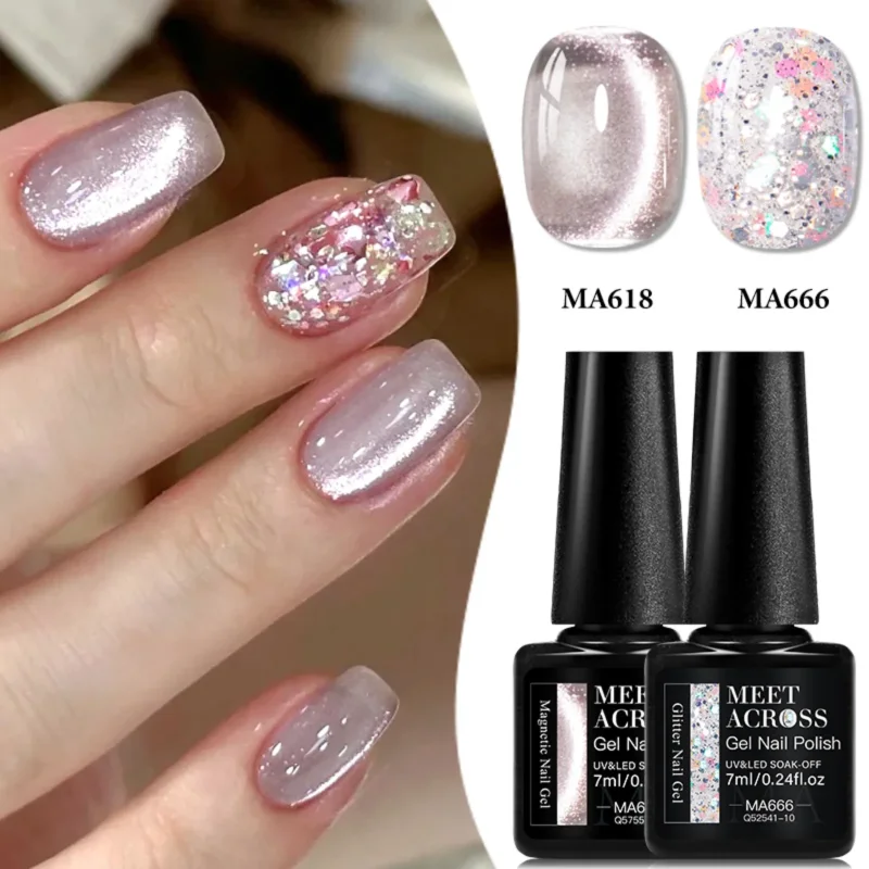 2pcs Magnetic Gel & Glitter Ge - Resin Glitter Pack review and price
