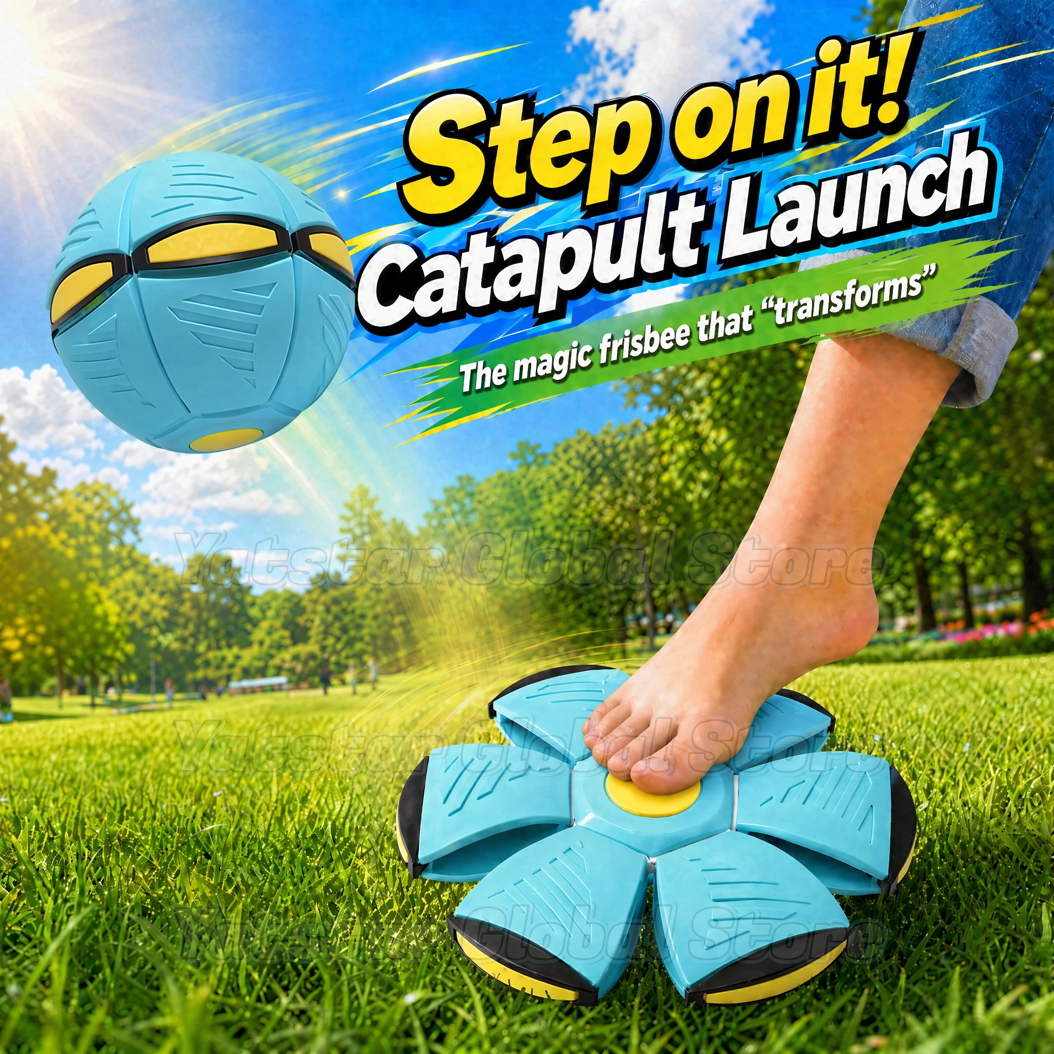 

2026 New Flying UFO Flat Throw Disc Ball Interactive Outdoor Garden Active Sport Game Toss Catch Toys for Teens Adults Fun Gifts