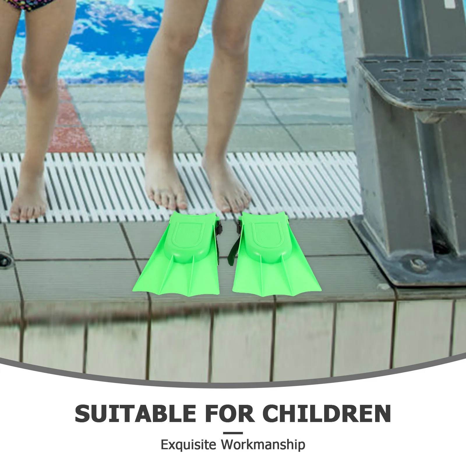 

1 set 1 Kids Snorkel Set Anti-Fog Snorkel Adjustable Flippers Swimming Goggles Snorkeling Gear For Children 5-10 Years Cute