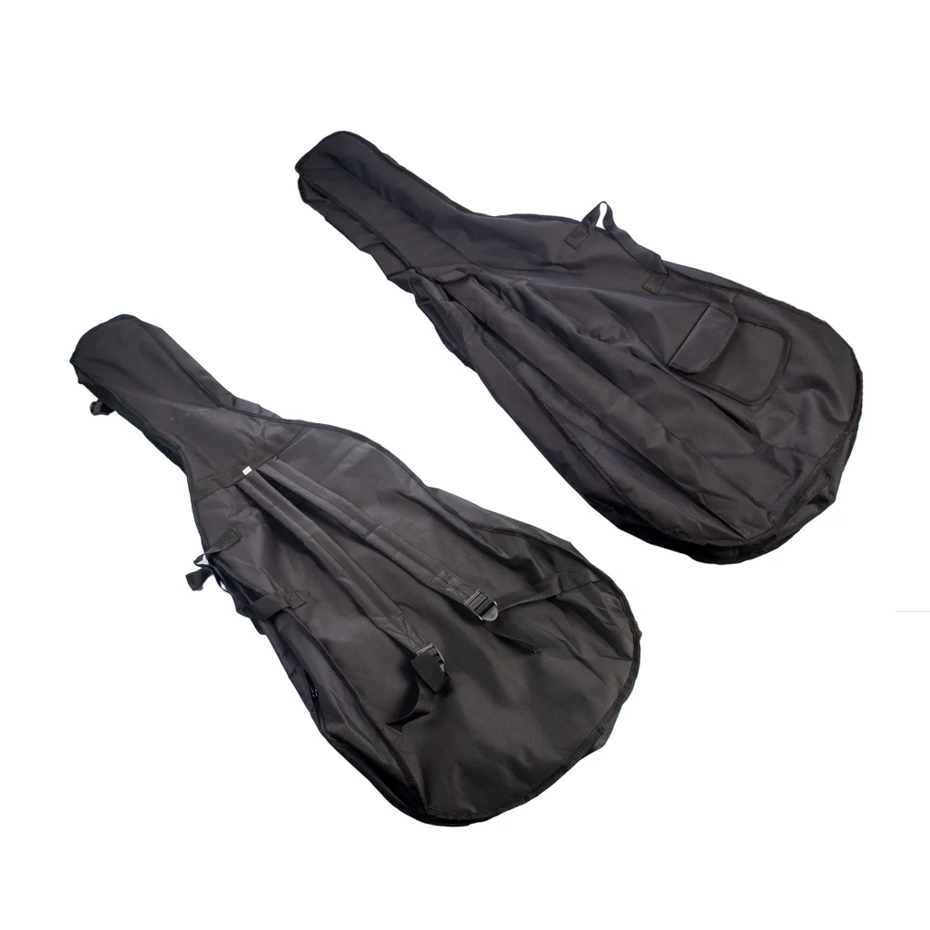 Mugig 4/4 3/4 1/2 1/4 1/8 Size Cello Bags Violoncello Case Acoustic& Electric Cello Stradi Carry Strap Gig Bag Bow Rosin Pocket