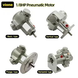 Motor de aire neumático de 1/8Hp, Motor de 1/6Hp, pistón de 3 cilindros, Motor a prueba de explosiones hacia adelante y hacia atrás, alimentado por aire