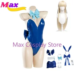 Max Cos Cosplay Asuma Toki Costume Wig Bunny Girls Jumpsuit Cute Rabbit Ears Halloween Party Bodysuit Customize