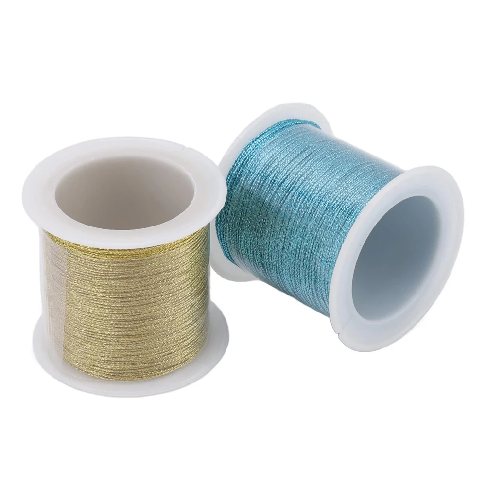 0.4mm 50m Crafts Nylon Cord For Jewelry Making Beading Braided Nylon Satin String for Bracelets Rattail Trim Chinese Knot