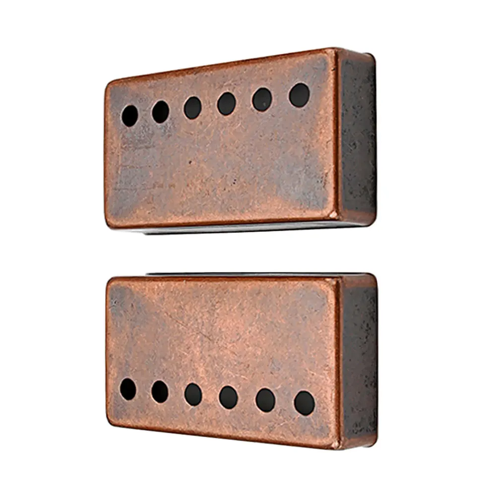 

2pcs Guitar PickupCover SingleCoil CarBrown Metal HighOutput VentilationHoles Dust ProtectiveCovers MusicalInstrument Parts