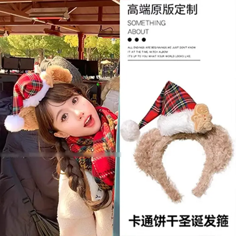 Disney ShellieMay cartone animato carino peluche accessori per capelli di Natale creativo Kawaii ragazze fascia copricapo regalo costume di Natale