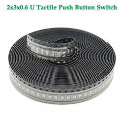 5/10/20/50/100pcs 2x3x0.6 U dotykowy przycisk przełącznika takt 4 Pin mikro przełącznik SMD Mini cienki cienka folia włącznik dotykowy światła