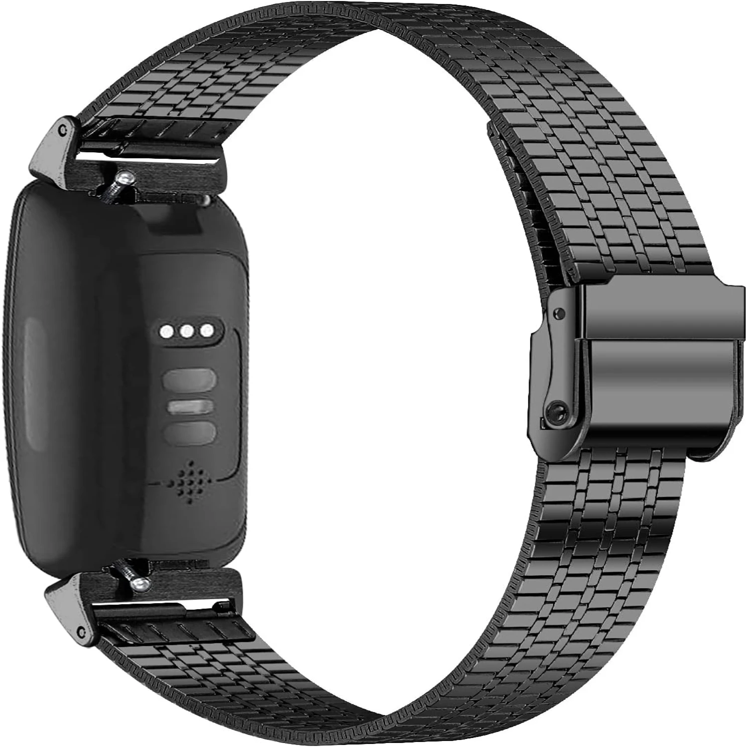 Elevate your Fitbit Inspire/Inspire HR with this elegant, stylish, and secure stainless steel bracelet for the perfect, durable,