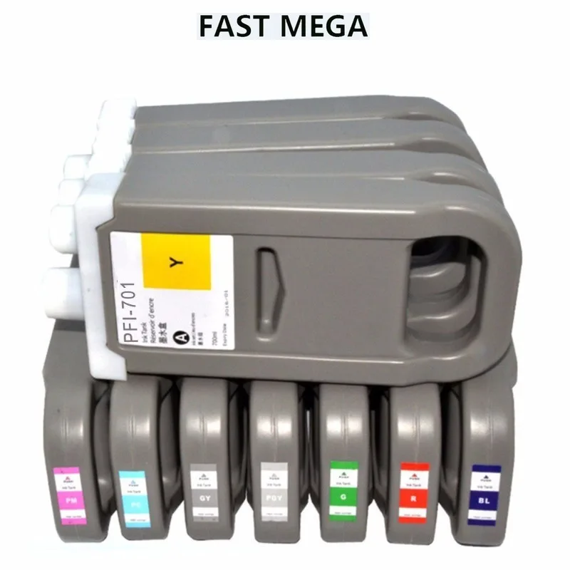 Suitable for Canon PFI-701 pigment ink cartridge iPF8000 8100 9000 29000S 700ML quick drying