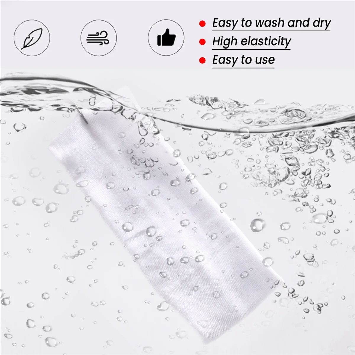 FZFZ 2 stks mode vrouwen katoen yoga haarband sport zweet dame hoofdband populaire vrouwen haaraccessoires wit