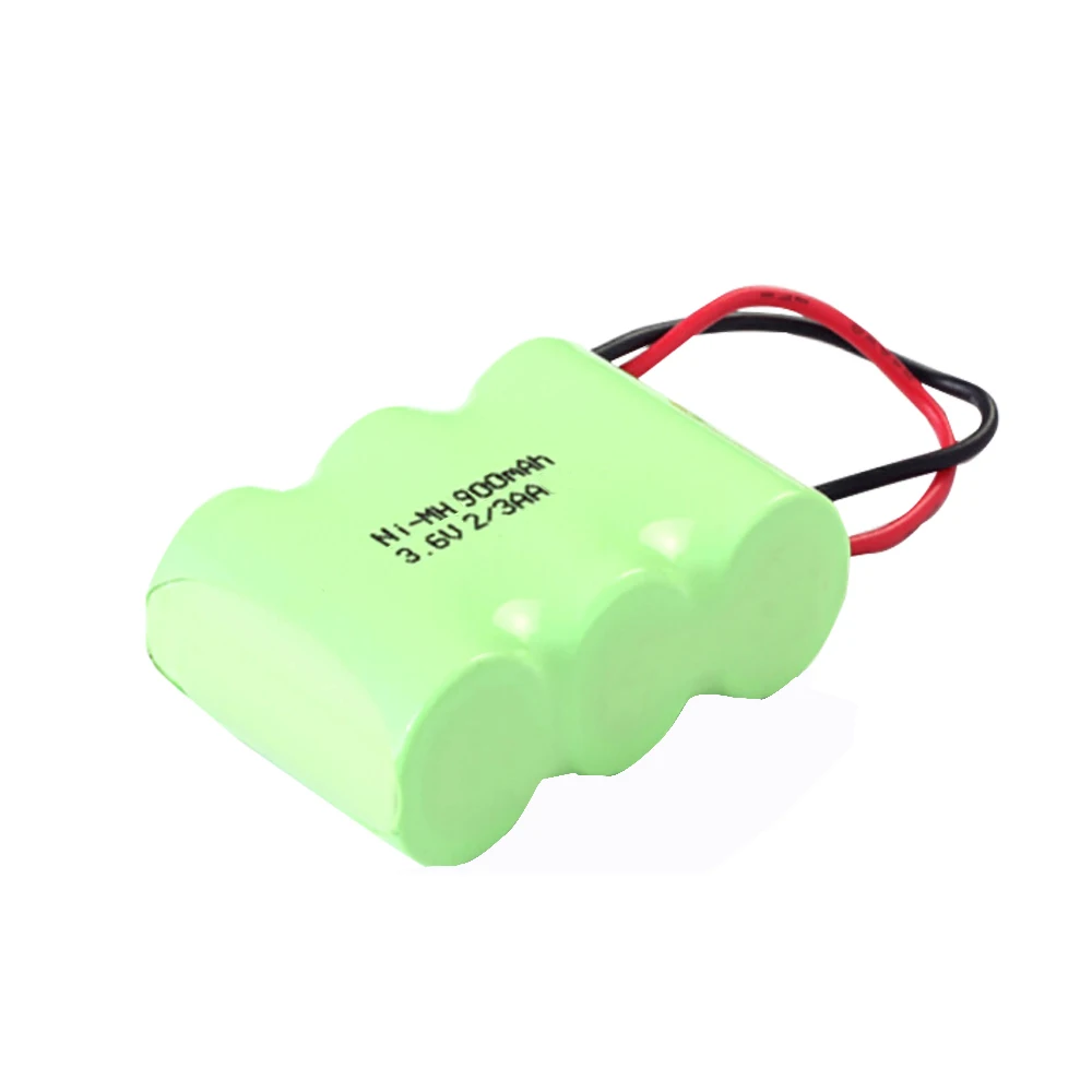 3.6V 900mAh 2/3AA Rechargeable Ni-MH Battery pack Universal Connectors upgrade 700mAh 2/3AA Cells for cordless phone battery