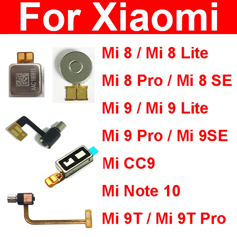 Vibrator Motor Flex Ribbon For Xiaomi Mi 8 9 9T Pro Lite SE CC9 CC9E  Note 10 Lite Pro Vibration Flex Cable Module Repair Parts