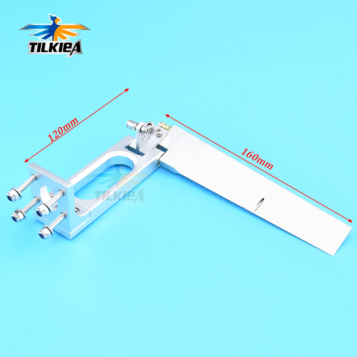 120x160mm Aluminium Ruder Wasser Pickup Für 23-26cc Gas Motor RC Boot Ruder Insgesamt Length120mm Ruder Blatt Tiefe 160mm