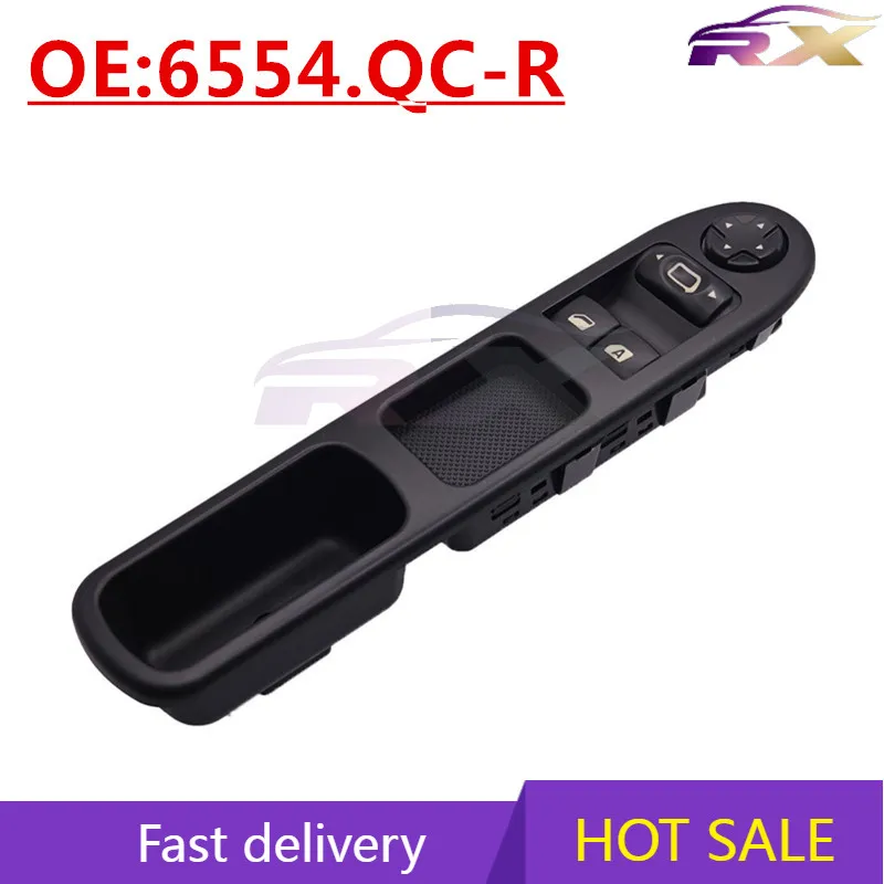 

OEM:6554.QC-R Suitable For Peugeot 207 Car Right Drive Electric Windows Glass Lifter Button Switch