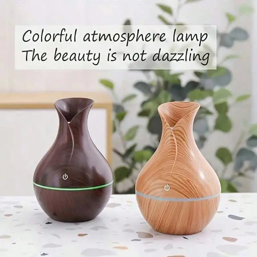 

Mini Aromatherapy Humidifier Relaxing Cool Mist With Color Changing LEDs Night Light For Bedroom, Desktop, Travel, And Car, Aroma Diffuser