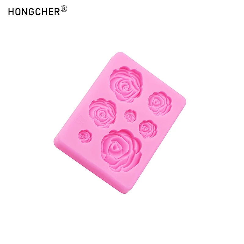 Accessori per gioielli in resina di rose Multi-dimensioni stampo in silicone fai da te per stampo in silicone per decorazione di dolci al cioccolato