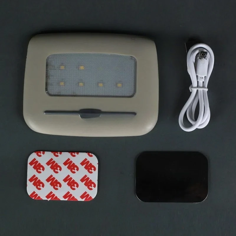 Car roof reading light, LED touch dimming in the car, car pat night light, tail box light can be charged and free of disassembly
