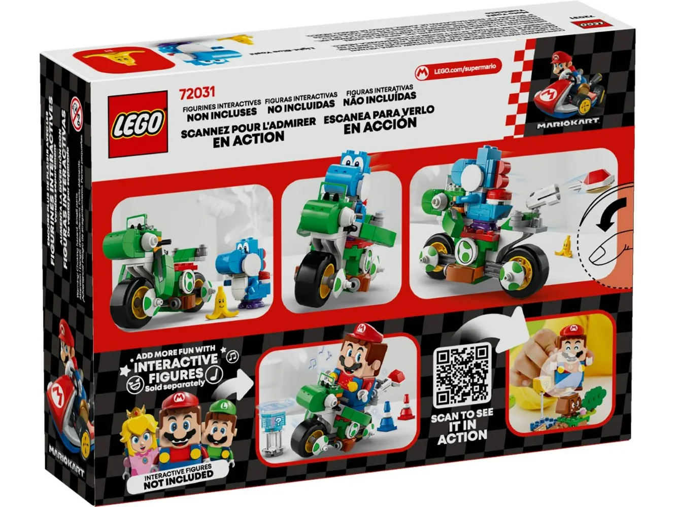 LEGO® Super Mario™: Mario Kart™ Yoshi Bike Adventure Toy Playset