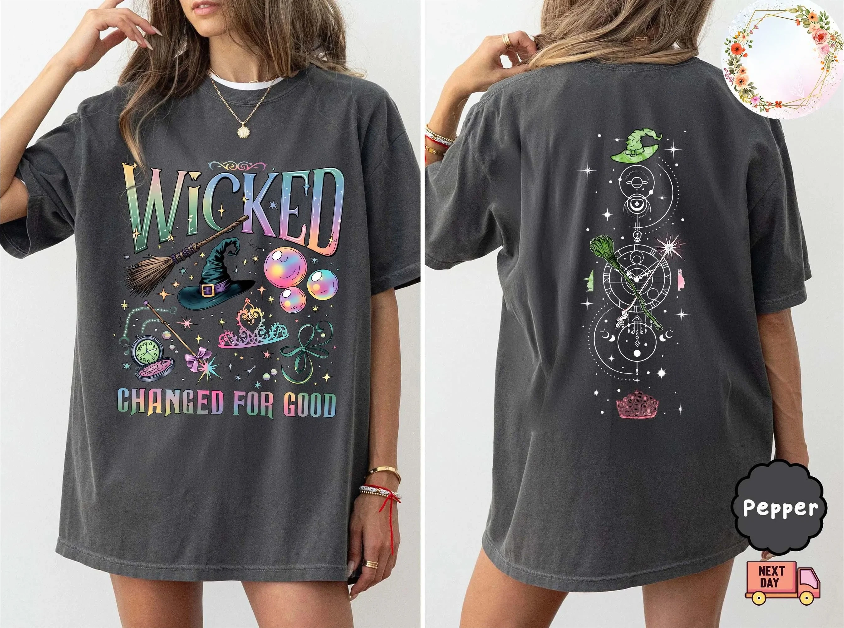 Camiseta Wicked Together We're Unlimited para mujer, ropa de calle unisex de algodón transpirable, moderna y versátil