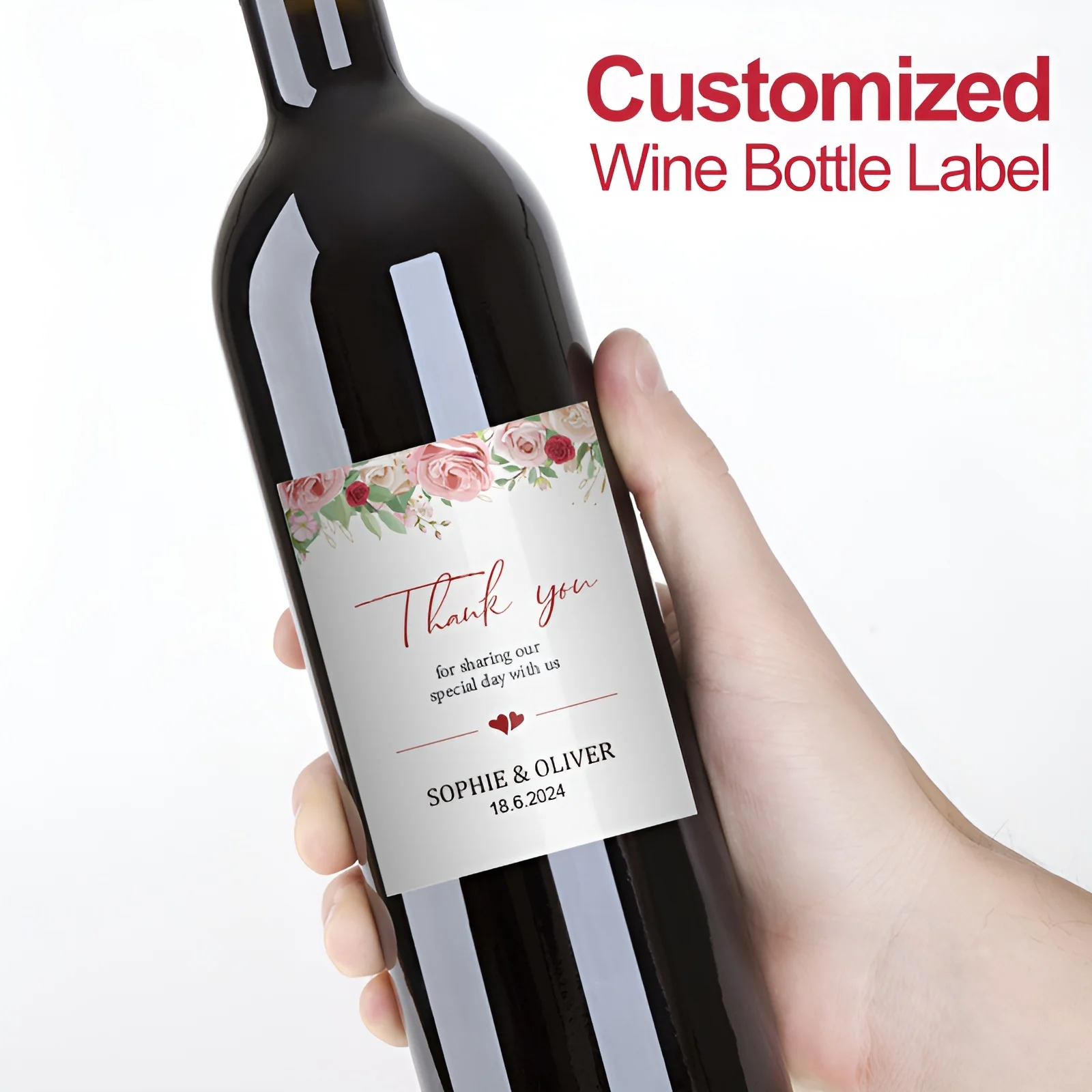 

Водонепроницаемые этикетки для вина на заказ — уникальные персонализированные идеи подарков на годовщину свадьбы — прочные наклейки для особых мероприятий