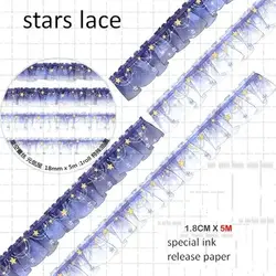 Basic Collection Masking Washi Tape Starry Lace Night Sky Curtain
