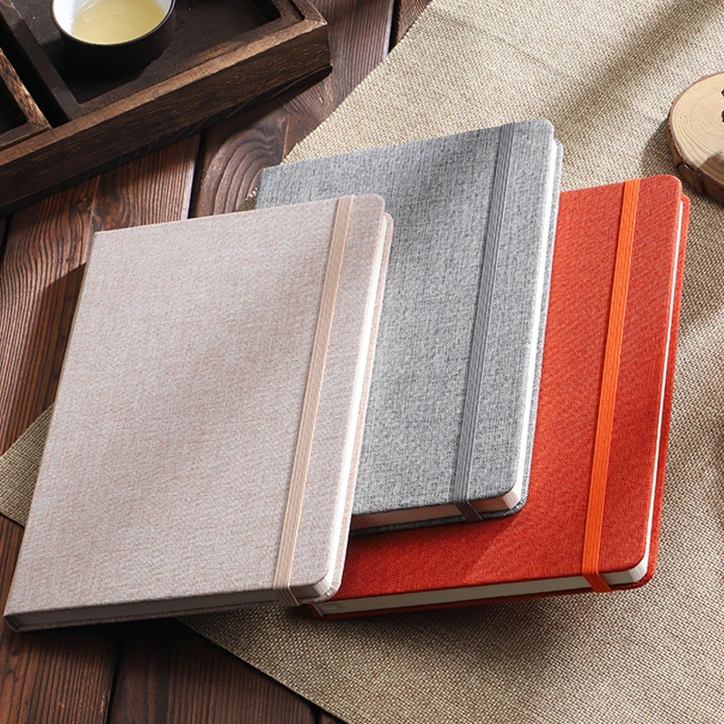 Elastic Band A5 Journal Linen  - Notebook Dotted A5 评论和价格