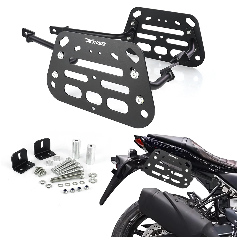 

Motorcycle Side Saddlebag Support Bars Mounting Brackets Side Pannier Racks SV650 ABS 2015-2025 SV650X 2018-2024 2025 For Suzuki