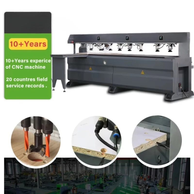 Woodworking Side Hole Drilling CNC Tenoning Mortiser Wood Machine