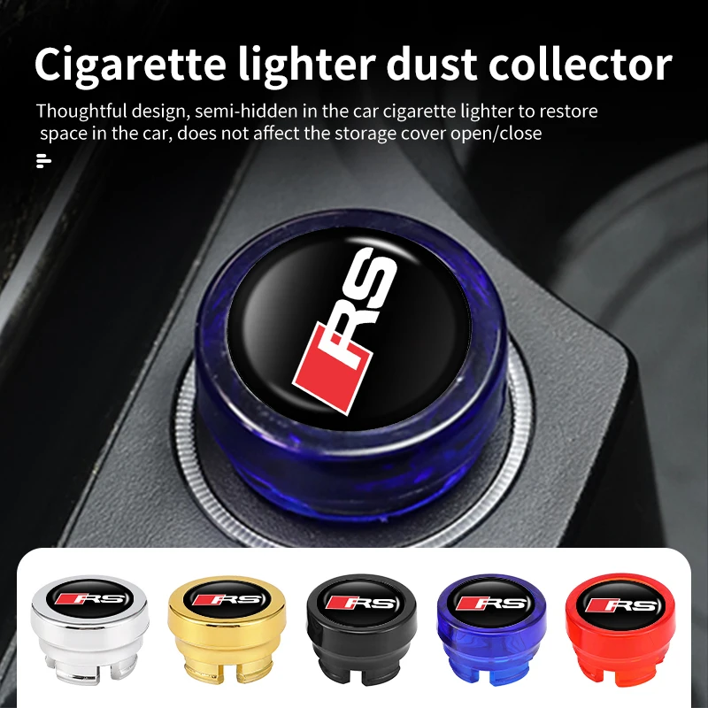 Car Cigarette Lighter Cover Dust Proof Decoration Cap For Audi A4L Q5L Q2L R8 RS A6L S Line Quattro TT S5 S6 Q3